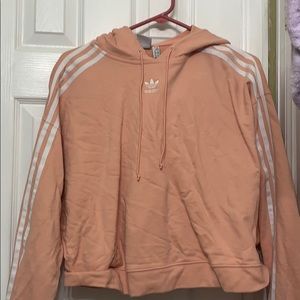 Cropped Pink Adidas Hoodie